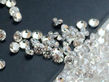 1mm Cubic Zirconia, Loose Round Zircon, Faceted Zirconia, Sparkling Clear