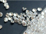 2.5mm Cubic Zirconia, Loose Round Zircon Gems, Faceted Zirconia, Sparkling Clear