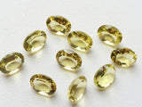 9x7mm Lemon Quartz Oval Cut Stone Lot, Calibrated Lemon Quartz, AAA Quality