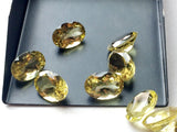 9x7mm Lemon Quartz Oval Cut Stone Lot, Calibrated Lemon Quartz, AAA Quality