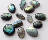 16-25mm Labradorite Plain Flat Back Cabochons, Labradorite Flat Back Mix Lot