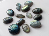 16-25mm Labradorite Plain Flat Back Cabochons, Labradorite Flat Back Mix Lot