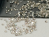 2-3mm Synthetic Moissanite, Faceted Moissanite, Flat Back Moissanites, Round