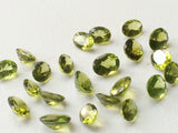 5x7mm Peridot Oval Cut Stone, 5 Pieces Natural Faceted Oval Full Cut Peridot