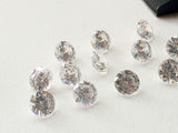 5mm Cubic Zirconia, Loose Round Zircons, Faceted Zirconia, Sparkling Clear