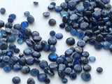 2-3mm Blue Sapphire Round Faceted Gems, Cut Blue Sapphire Gems For Jewelry