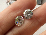 8mm Cubic Zirconia, Loose Round Zircons, Faceted Zirconia, Sparkling Clear