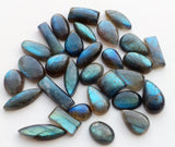 13-25mm Labradorite Plain Cabochons, Labradorite Flat Back Mix Cabochon