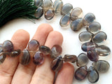 9x13mm , Fluorite Bead, Rare Fluorite Plain Pear Briolettes, Fluorite Plain Pear