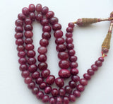5-6mm Ruby Plain Rondelle Bead Ruby For Jewelry Ruby Smooth Rondelles 22 Pieces