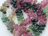 4x5 mm Multi Tourmaline Faceted Tear Drop Beads, Natural Multi Tourmaline Drop