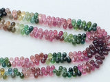 4x5 mm Multi Tourmaline Faceted Tear Drop Beads, Natural Multi Tourmaline Drop