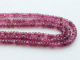 2.5-4.5mm Pink Tourmaline Faceted Rondelles, Pink Tourmaline Faceted Beads