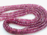 2.5-4.5mm Pink Tourmaline Faceted Rondelles, Pink Tourmaline Faceted Beads