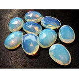 14x18mm-16x21mm Opal Hydro Quartz Rose Cut, Opalite Rosecut cabochon