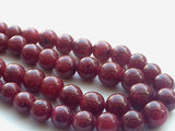 7-11mm Ruby Plain Beads, Ruby Plain Beads For Jewelry, Ruby Smooth Plain Round
