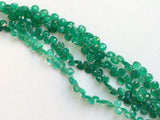 7 mm Green Onyx Faceted Heart Briolettes, Green Onyx Faceted Heart Bead, Emerald