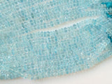4.5mm Approx Blue Topaz Faceted Beads, Blue Topaz Micro Faceted Rondelles