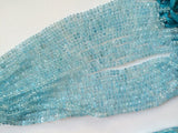 4.5mm Approx Blue Topaz Faceted Beads, Blue Topaz Micro Faceted Rondelles