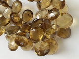 7x11 mm To 17x12 mm Beer Quartz Beads, Beer Quartz Faceted Pear Briolette Beads