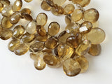 7x11 mm To 17x12 mm Beer Quartz Beads, Beer Quartz Faceted Pear Briolette Beads