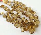 7x11 mm To 17x12 mm Beer Quartz Beads, Beer Quartz Faceted Pear Briolette Beads