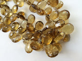 7x11 mm To 17x12 mm Beer Quartz Beads, Beer Quartz Faceted Pear Briolette Beads