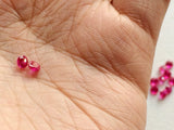 3mm Ruby Pink Cubic Zirconia, Loose Round Zircon, Faceted Zirconia, Sparkling CZ