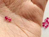 1.5mm Ruby Pink Cubic Zirconia, Loose Round Zircon, Sparkling CZ Diamonds