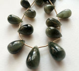 6x9 mm-15x8 mm Cats Eye Plain Tear Drops, Green Cats Eye Beads, Chrysoberyl