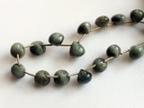 9-10 mm Cats Eye Plain Onion Beads, Green Cats Eye Beads Plain Onion Beads