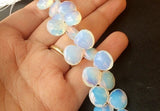 9 mm Fire Opal Faceted Heart Bead Opalite Bead Opalite Faceted Heart Briolettes