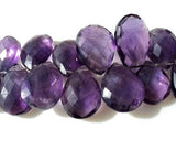 12x9 mm To 14x10 mm Amethyst Micro Faceted Pear Shape Briolettes, Amethyst Pear