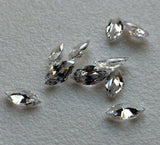 5x10mm Cubic Zirconia, Loose Marquise Zircon, Faceted Zirconia, Sparkling Clear