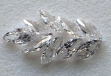 4x8mm Cubic Zirconia, Loose Marquise Zircon, Faceted Zirconia Sparkling Clear CZ