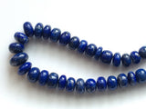7-13.5mm Lapis Lazuli Plain Beads, Blue Lapis Lazuli Plain Rondelle Beads, Lapis