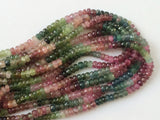 5.5mm-6.5mm Multi Tourmaline Faceted Rondelle Beads, Multi Tourmaline Faceted