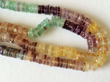 6.5 mm Fluorite Spacer Beads, Fluorite Heishi, Multi Fluorite Spacer Beads