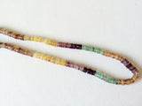 6.5 mm Fluorite Spacer Beads, Fluorite Heishi, Multi Fluorite Spacer Beads