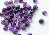 8-10mm Amethyst Cabochon, Amethyst Round Plain Cabochons For Jewelry
