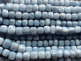 7-9mm Blue Opal Faceted Cube Beads, Blue Opal Faceted Box Beads, Blue Opal Cubes