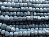 7-9mm Blue Opal Faceted Cube Beads, Blue Opal Faceted Box Beads, Blue Opal Cubes