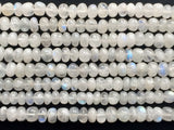 5mm Rainbow Moonstone Plain Rondelle, Rainbow Moonstone Plain Beads For Jewelry