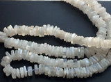 4 mm White Rainbow Moonstone Square Heishi Beads, Rainbow Moonstone Square