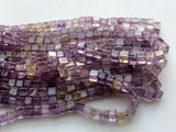 6.5mm-7.5mm Ametrine Plain Box Bead, Ametrine Plain Cubes For Jewelry, Ametrine