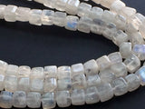 6 mm , Rainbow Moonstone Plain Box Beads, Rainbow Moonstone Plain Cubes