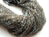 7 mm , Labradorite Plain Pear Straight Drill Beads, 13 Inch Labradorite Plain