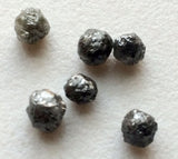 3-4mm Grey Round Raw Diamond Conflict Free Diamond For Jewelry (1Ct To 10Ct)