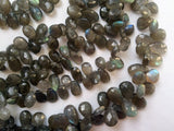 7-11 mm Labradorite Faceted Pear Beads, Labradorite Faceted Briolettes