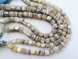 7-8mm Boulder Opal Cube Faceted Beads, Boulder Opal Faceted Box Beads, Boulder